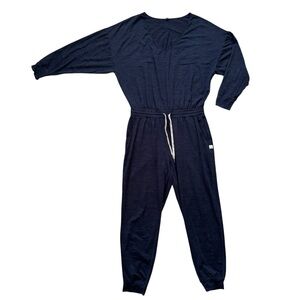 Vuori Women’s Drawstring Waist Jumpsuit — Effortless Comfort, Steel Grey Sz M